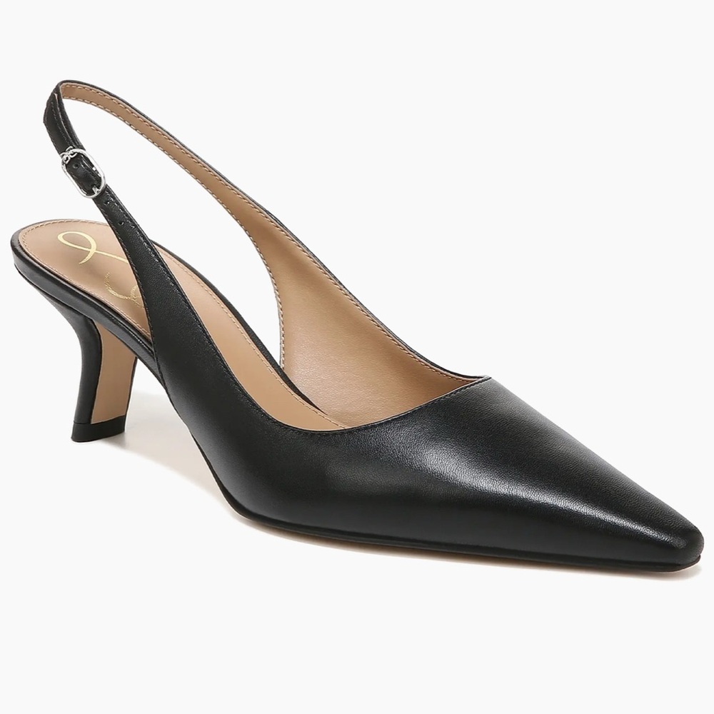 Elegant Black Slingback Heels